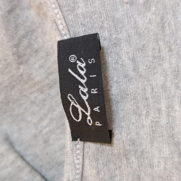 Lala Paris Heathered Grey Sleeveless Bubble Dress - Picture 13 of 14